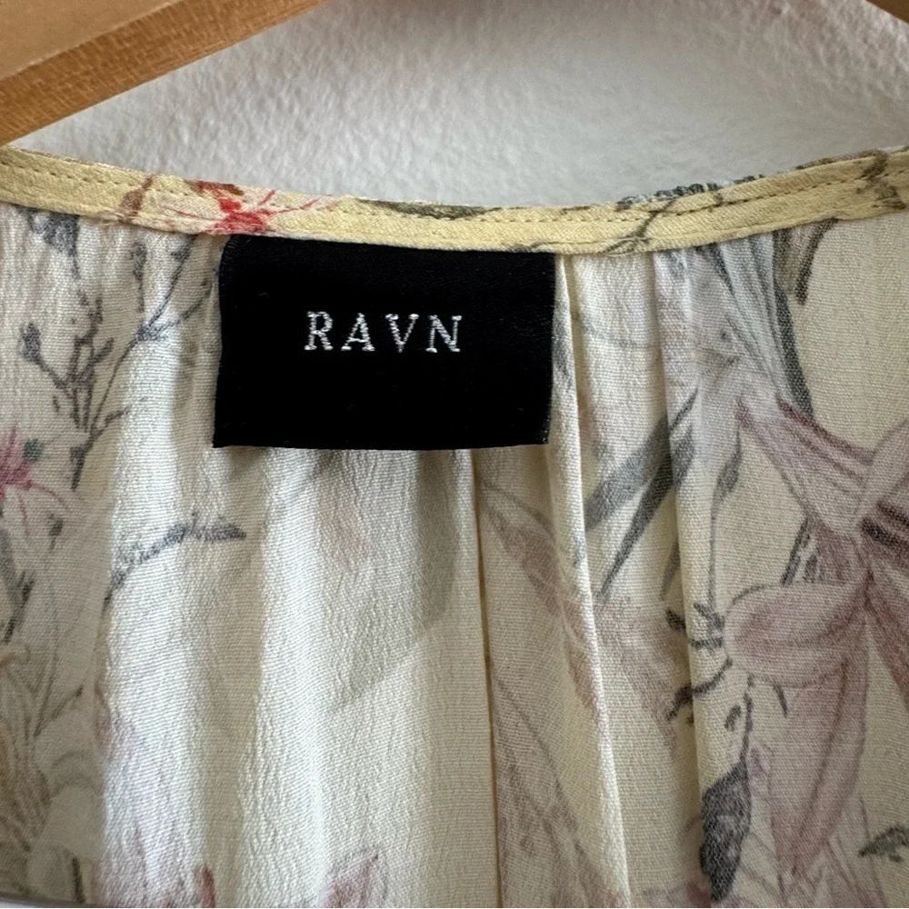 RAVN x Revolve Yellow Floral Wrap Dress size Small - Picture 9 of 11